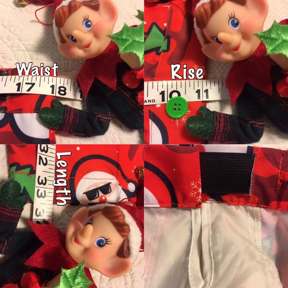 Ugly Christmas Santa Clause Pant Trousers - Picture 3 of 6